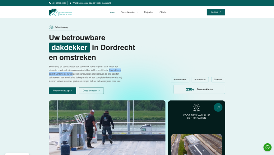 Dakdekkersbedrijf Lantang de Groot-hero
