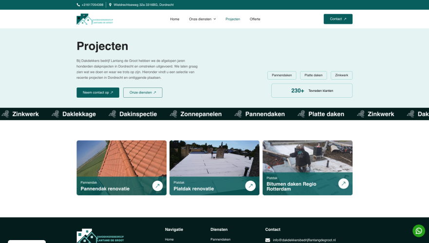 Dakdekkersbedrijf Lantang de Groot-projecten
